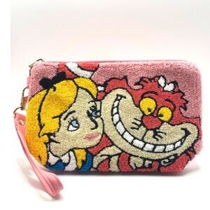 Disney's Alice & Cheshire Cat, Coin Purse, Wallet, Embroidery & Vegan Leather